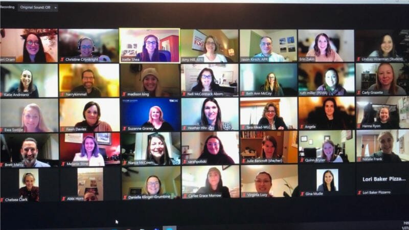 Screen Capture of Zoom Attendees